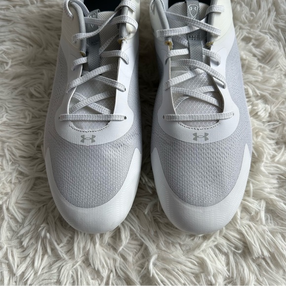 Under Armour Mens Command Cleats White New Size 14 - Picture 2 of 7